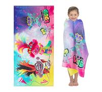 Franco Kids Super Soft Cotton Beach Towel, 58 in x 28 in, Trolls World Tour