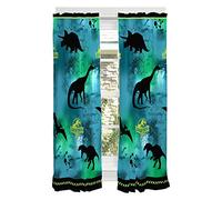 Franco Kids Window Curtain Panels Drapes Set, 82 in x 63 in, Jurassic World