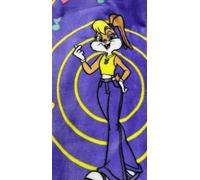 Franco Looney Lola Throw 50 x 70 inches, Purple Bunny Tunes