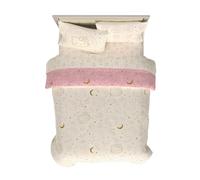 Franco Lux Hello Kitty Velvet Bedding 7 Piece Super Soft Cozy Reversible Comforter and Sheet Set with Sham & Tote Bag, Full, (Officially Licensed Product)