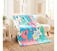 Franco My Little Pony Classic Unicorn Bedding Super Soft Cozy Throw, 46 in x 60 in, (Officially Licensed Product)