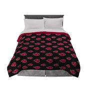 Franco Naruto Anime Akatsuki Pattern Bedding Soft Microfiber Comforter, Queen, (Official Naruto Product)