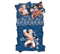 Franco Naruto Anime Kids Bedding Super Soft Cozy 2 Piece Microfiber Reversible Comforter & Pillowcase Set, Twin/Full (Officially Licensed Product)