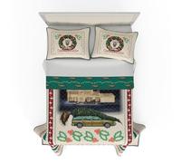 Franco National Lampoon's Christmas Vacation Holiday Quilt Bedding Super Soft 3 Piece Pillow Sham and Quilt Set, Full Size 88" x 92", (100% Officially Licensed Product)