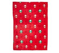 Franco Nintendo Super Mario Gaming Toad Kids Bedding Super Soft Plush Throw Blanket, 46 in x 60 in, (Officially Licensed Product)