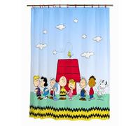 Franco Peanuts 13 Piece Shower Curtain and Ring Set, (100% Officially Licensed Product)