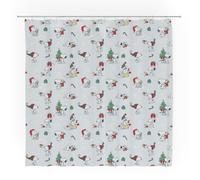 Franco Peanuts Holiday Christmas Bath Microfiber Shower Curtain, 72x72, (Officially Licensed Product)