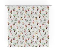 Franco Peanuts Holiday Christmas Bath Microfiber Shower Curtain, 72x72, (Officially Licensed Product)