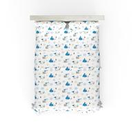 Franco Peanuts Snoopy Puffer Coat Holiday & Christmas Bedding Super Soft 100% Cotton Flannel Sheet Set, Full, (Officially Licensed Product)
