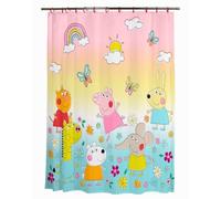 Franco Peppa Pig 13 Piece Shower Curtain and Ring Set, (100% Officially Licensed Product)