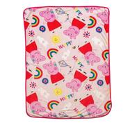 Franco Peppa Pig Kids Bedding Super Soft Cozy Silk Touch Throw, 40 in x 50 in, (Officially Licensed Product)