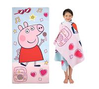 Franco Peppa Pig Kids Super Soft Cotton Bath/Pool/Beach Towel, 58 in x 28 in, (Offical Licensed Product)