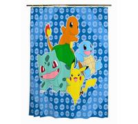 Franco Pokemon Anime 13 Piece Shower Curtain and Ring Set, (100% Officially Licensed Product)