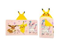Franco Pokemon Girl Anime Kids Super Soft Bath/Pool/Beach Soft Cotton Terry Hooded Towel Wrap, 24 in x 50 in, (Officially Licensed Product)