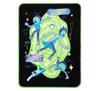 Franco Rick and Morty Adult Swim Bedding Super Soft Micro Raschel Throw, 46 in x 60 in, (Official WB Product) Collectibles