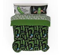 Franco Rick & Morty Bedding 7 Piece Super Soft Cozy Reversible Comforter and Sheet Set with Sham, Full, (Officially Licensed Product)