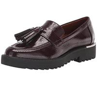 Franco Sarto Women's Carolynn Lug Sole Loafer, Burgundy Patent, 6 UK