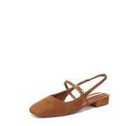 Franco Sarto Women's Destin Mary Jane Flat, Saddle Tan Suede, 9 UK