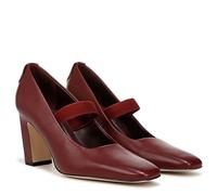 Franco Sarto Women's Flexa Bria Mary Jane Flat, Berry Red Leather, 2.5 UK