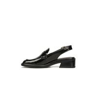 Franco Sarto Women's Giada Slingback Loafer Flat, Black Gloss, 5.5 UK