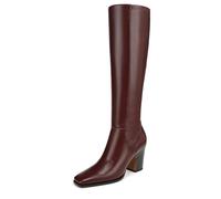 Franco Sarto Women's Jonie Mid Calf Boot, Oxblood Red Leather, 7 UK
