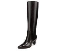 Franco Sarto Women's L-Jaycen Knee High Boot, Dark Brown Leather, 9 UK
