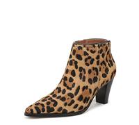 Franco Sarto Women's L-josiah2 Ankle Boot, Leopard Print Calf Hair, 2.5 UK