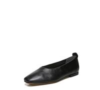 Franco Sarto Women's Vana Slip on Ballet Flat Loafer, Black Leather, 7 UK