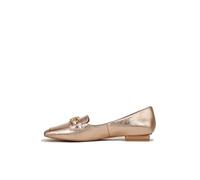 Franco Sarto Women's Tiari Slip on Square Toe Loafers, Rose Gold Metallic, 4.5 UK