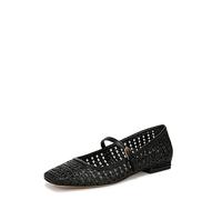 Franco Sarto Women's Tinsley Mary Jane Flat, Black Open Weave, 10 UK
