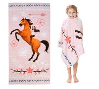 Franco Spirit Riding Free Kids Super Soft Cotton Bath/Pool/Beach Towel,Pink,58 in x 28 in