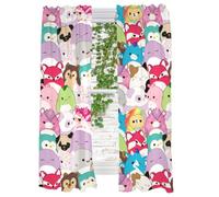 Franco Squishmallows Room Window Curtains Drapes Set, 82 in x 63 in, (Official Licensed Product)