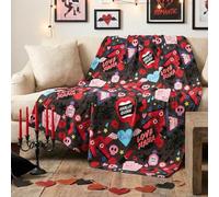 Franco - Super Soft Cozy Plush Collectible Bedding Blanket Harley Quinn Batman Joker 46" x 60" (Official Licensed Product)