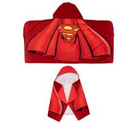 Franco Superman Cape Kids Super Soft Bath/Pool/Beach Soft Cotton Terry Hooded Towel Wrap, 24 in x 50 in, (Officially Licensed Product)