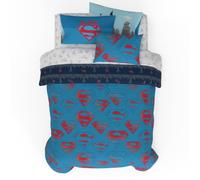 Franco Superman DC Comics Kids Bedding Super Soft & Cozy Reverisble Microfiber Comforter and Sheet Set with Sham, 7 Piece Full Size, (Officially Licensed Product)