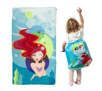Franco The Little Mermaid Ariel Kids Soft Lightweight 2 Piece Sleeping/Slumber Bag and Sling Bag Set, 46"(L) X 26"(W), (Official Licensed Disney Product) by