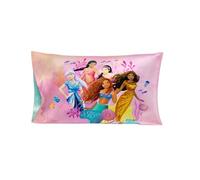 Franco The Little Mermaid Live Action Kids Beauty Silky Satin Standard Reversible Pillowcase Cover 20x30 for Hair and Skin, (Official Licensed Product)