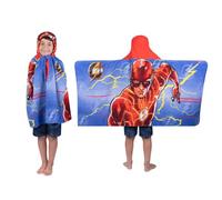 Franco WB The Flash Movie DC Comics Kids Bath/Pool/Beach Soft Cotton Terry Hooded Towel Wrap, 24 in x 50 in