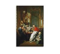 Francois Boucher Art Poster Breakfast Picture Print Canvas Wall Paint Arts Decor Modern Home Artworks Idea 12x18inch(30x45cm)