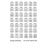 Francoise Collection - Mini Tag Alphabet - Clear Stamp
