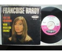 Françoise Hardy - Hardy, Francoise / Frag´den Abendwind / Wenn dieses Lied erklingt / 1965 / Firmen Bildhülle / Vogue DV 14311 / 7 Zoll Vinyl Single Schallplatte SP / Deutsche Pressung /