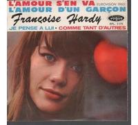 FRANCOISE HARDY - L'AMOUR S'EN VA 7 INCH (7" VINYL 45) FRENCH VOGUE 1963 [VINYL]