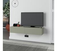 Decortie Francy' Modern TV Unit with Storage TV Cabinet 135cm in Green | Size: 1 Pack Decortie Green 1 Pack