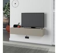 Decortie Francy' Modern TV Unit with Storage TV Cabinet 135cm in Light Sand | Size: 1 Pack Decortie Light Sand 1 Pack