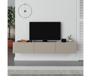 Francy Wall Mounted TV Stand 180cm - Fits up to 65” TVs, Drop Doors, 8 Colours