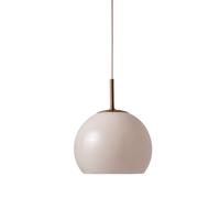 Frandsen Ball pendant light, sand grey, 18 cm
