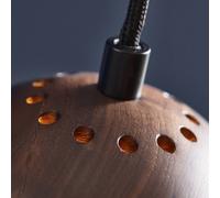 FRANDSEN pendant light Ball, walnut, Ø 12 cm, wood