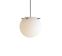 FRANDSEN pendant light Koi, glass, white/black, Ø 32 cm