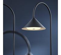 FRANDSEN LED rechargeable floor lamp Grasp, black, 72 cm, metal