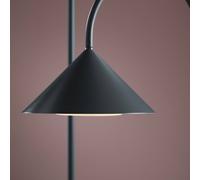 FRANDSEN LED rechargeable floor lamp Grasp, petrol, 72 cm, metal